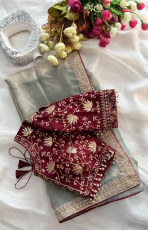 Heavy Pure Fendi Saree