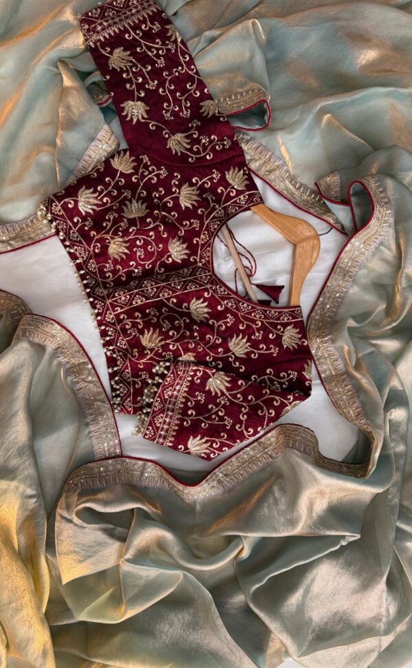 Heavy Pure Fendi Saree