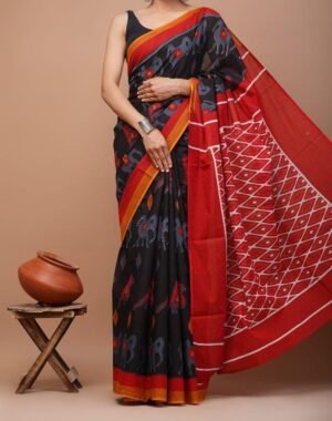 Chanderi Silk Digital Print Saree