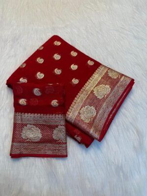 Viscose Georgette Butti Saree